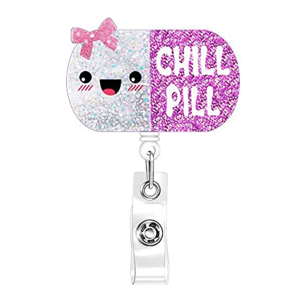 Retractable Bling Badge Holder