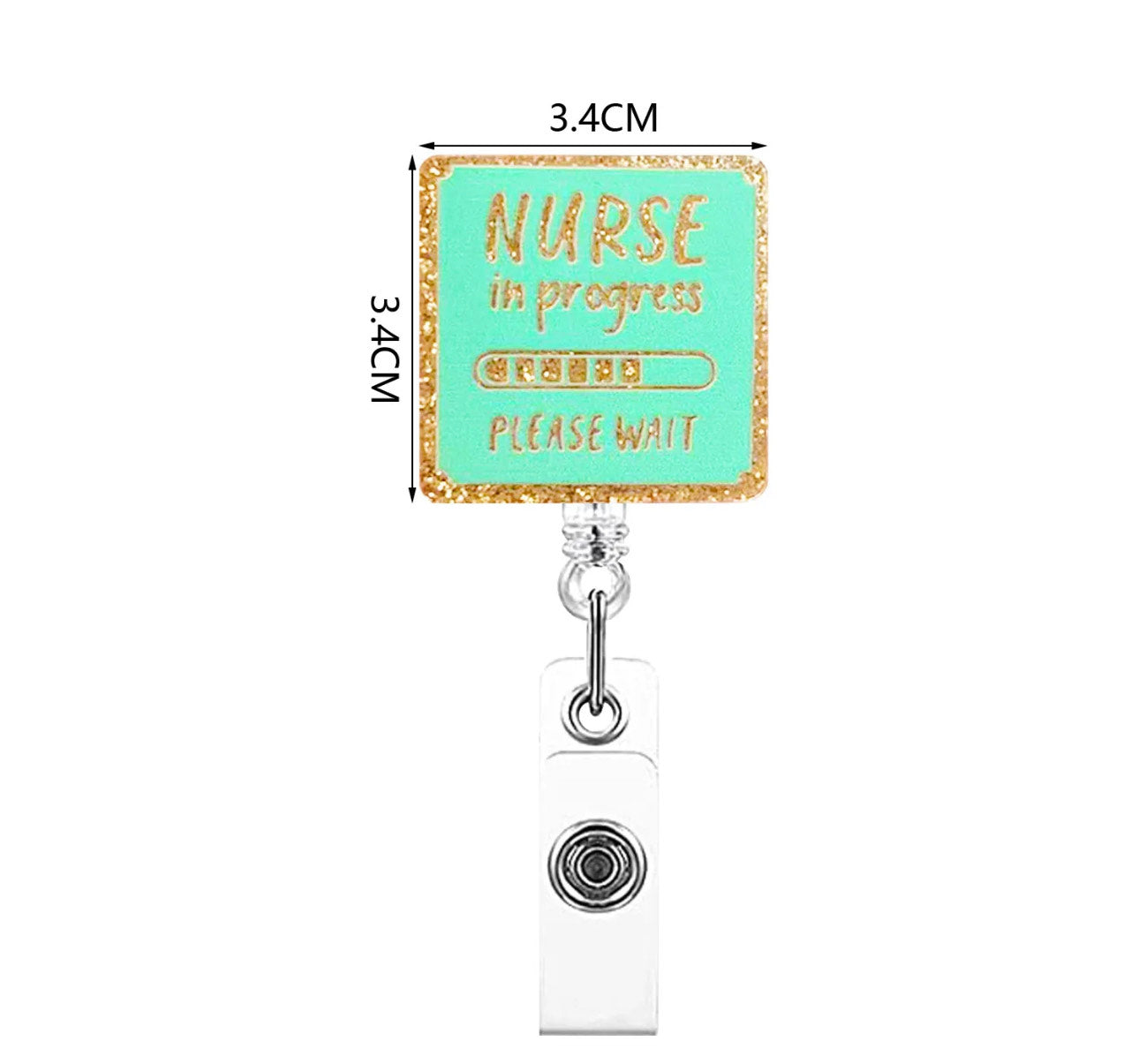 Retractable Bling Badge Holder
