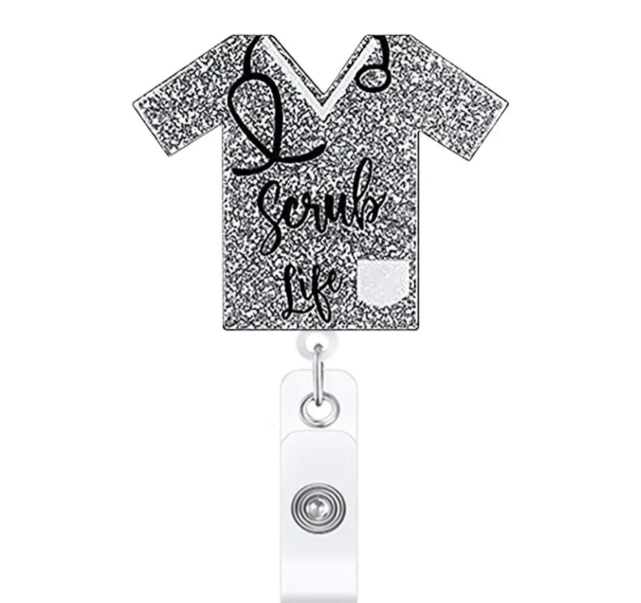 Retractable Bling Badge Holder